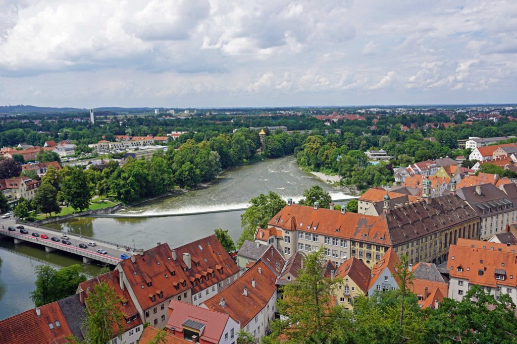 Blick über das Lechwehr © Stadt Landsberg am Lech